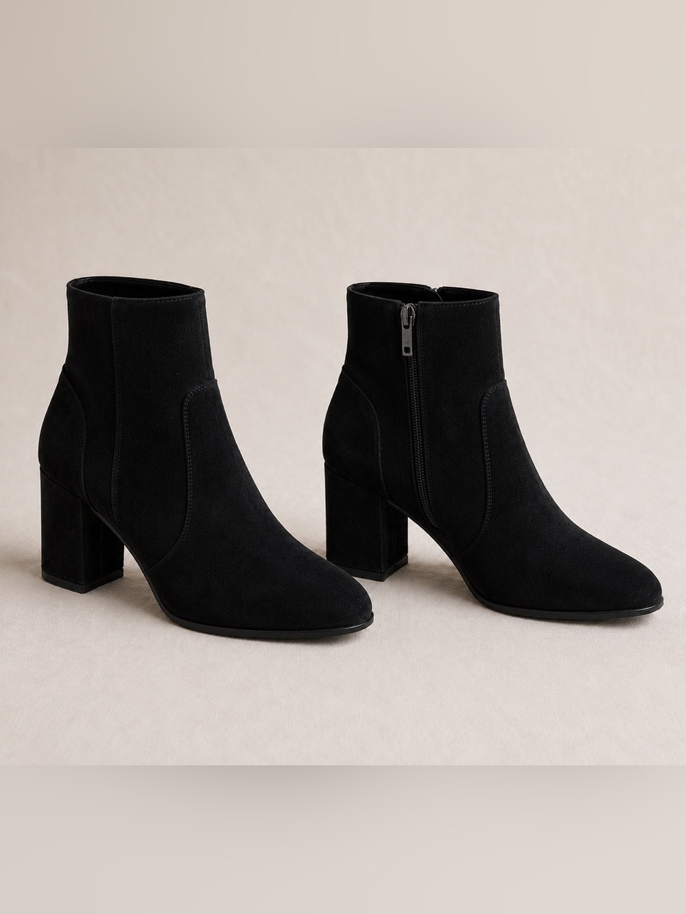 Mark Fisher Black Suede Ankle Boots – Size 8.5